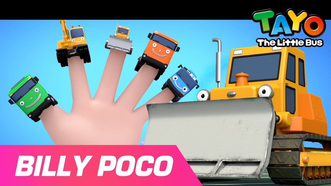 BILLY POCO l Finger family Billy and Poco l Car Song l Tayo the Little Bus