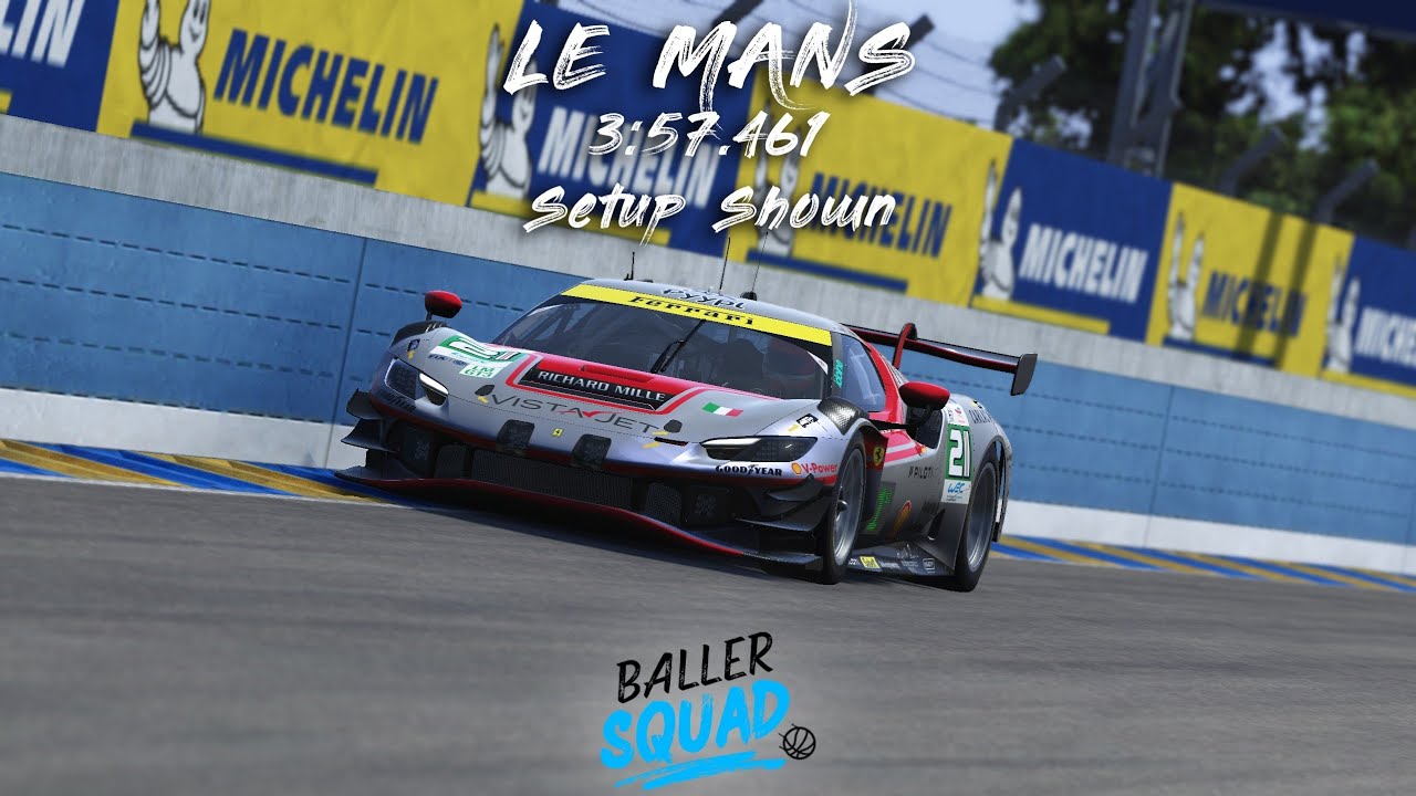 Chase Jones┃Ferrari 296 LMGT3┃Le Mans┃3:57.461┃+ Setup┃Le Mans Ultimate┃V1.2.3