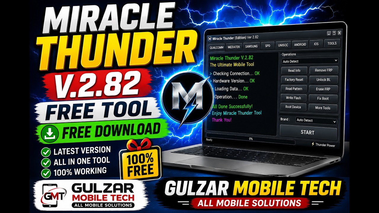 Miracle Thunder V.2.82 Free Tool Free Download | Gulzar Mobile Tech