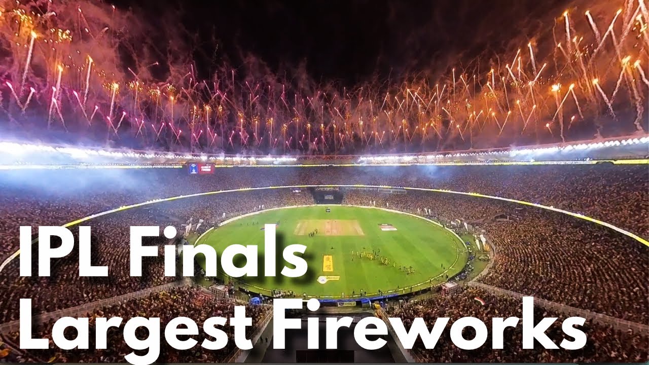 Spectacular Fireworks Display at IPL Finals - Narendra Modi Stadium, Ahmedabad #IPL
