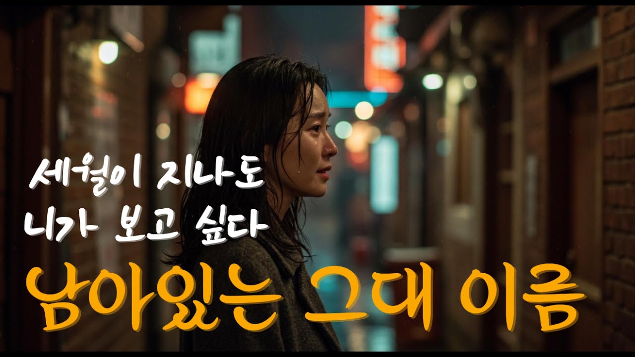 남아있는 그대 이름 | 2025 감성 트로트, 남성의 그 시절 애절했던 첫사랑과 추억을 담은 7080년대 발라드 감성 (Korean Emotional Trot)