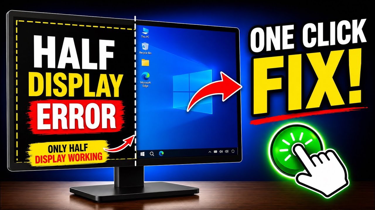wired monitor error side black screen | how to solve monitor problem | remove monitor black screen
