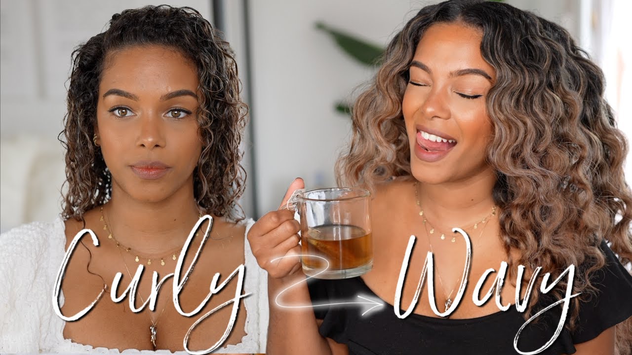 Go from Curly to Wavy! 〰 Heatless!