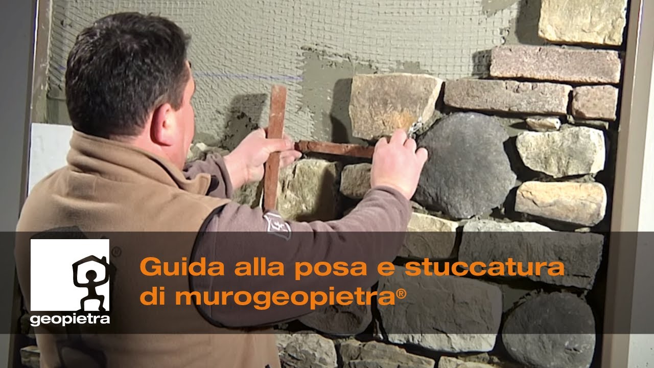 GEOPIETRA® - Guida alla posa e stuccatura di pietra ricostruita - Official Video 🇮🇹