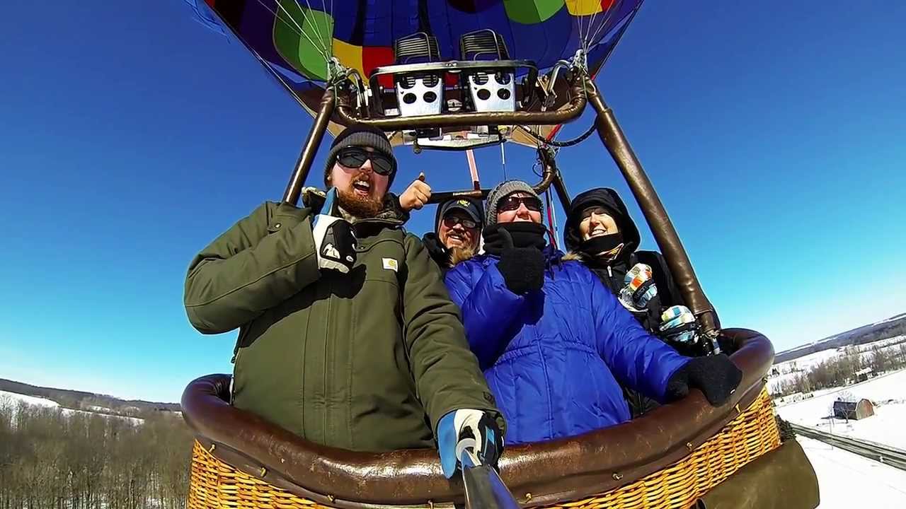 Winter Balloon Ride Over Letchworth State Park