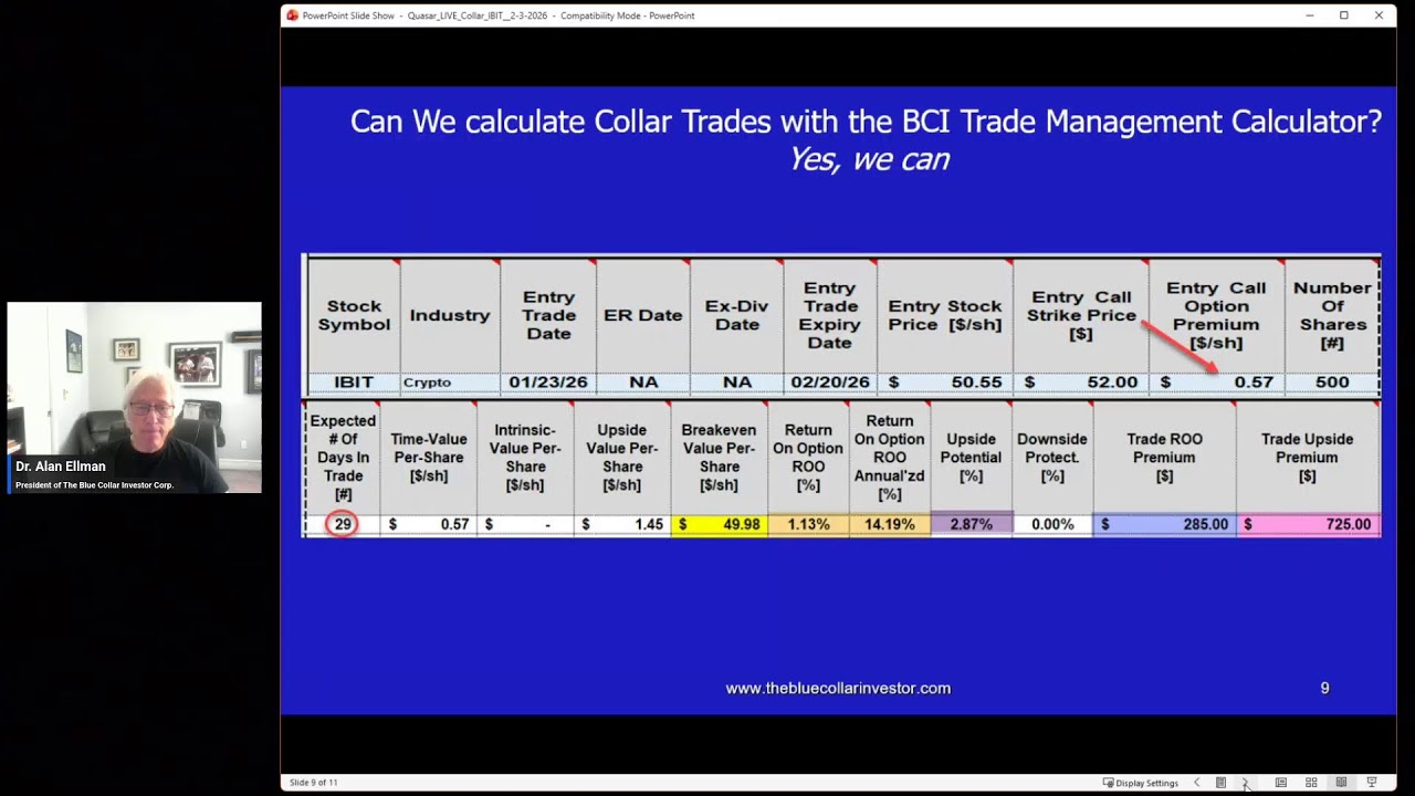 QM Live w/ Dr. Alan Ellman $BTC Collar Trade