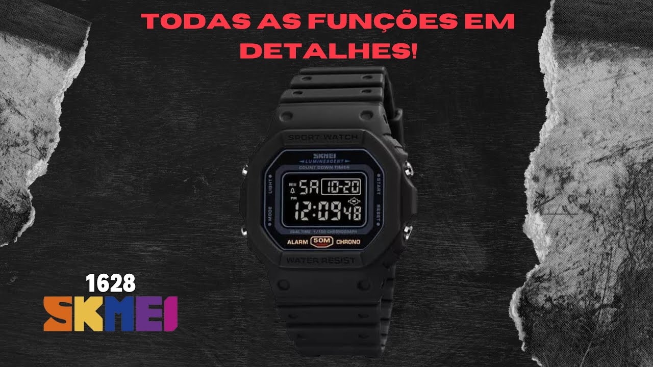 SKMEI 1628 - TODAS AS FUNÇÕES EM DETALHES!