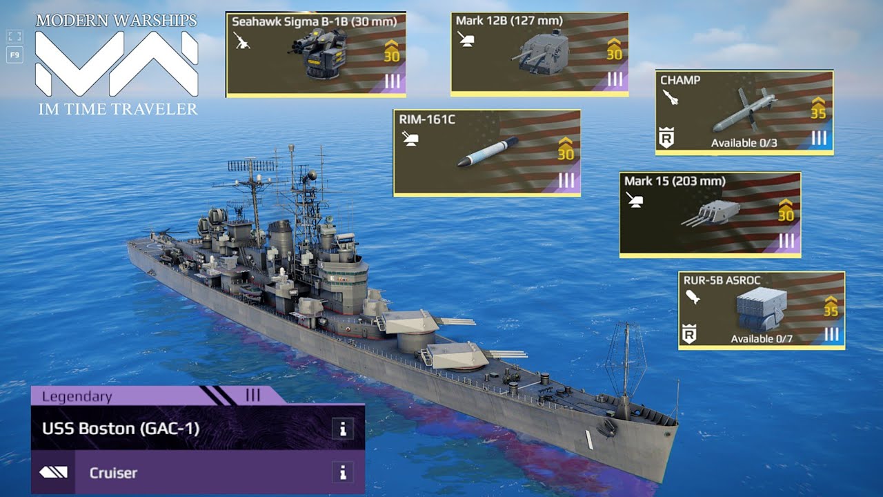 Modern Warships USS Boston (GAC-1) - New Cruiser Ship Review 🔥