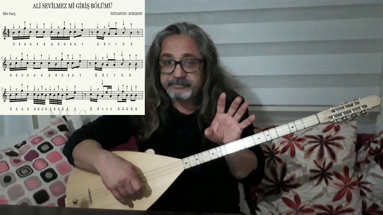 SOLFEJ ALİ SEVİLMEZ Mİ GİTME DURNAM GİTME KISA SAP BAĞLAMA EKLEYEN SURGEON