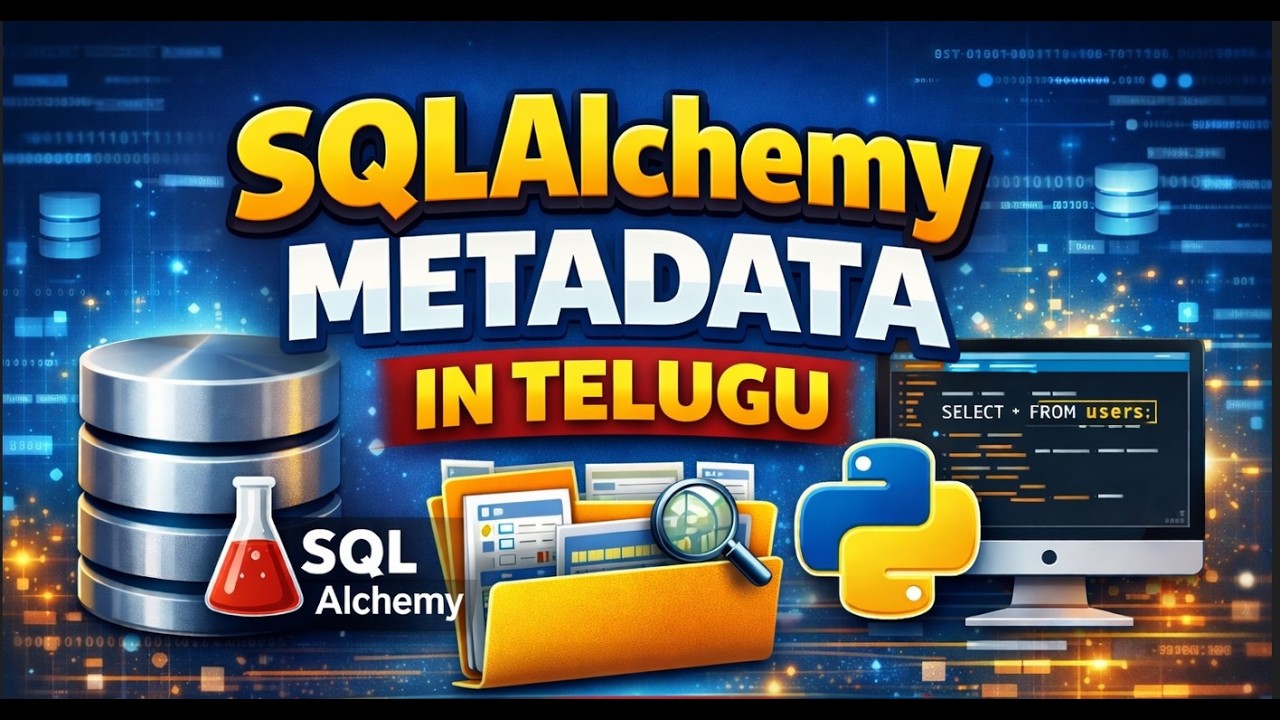 SqlAlchemy MetaData in Telugu Part 2