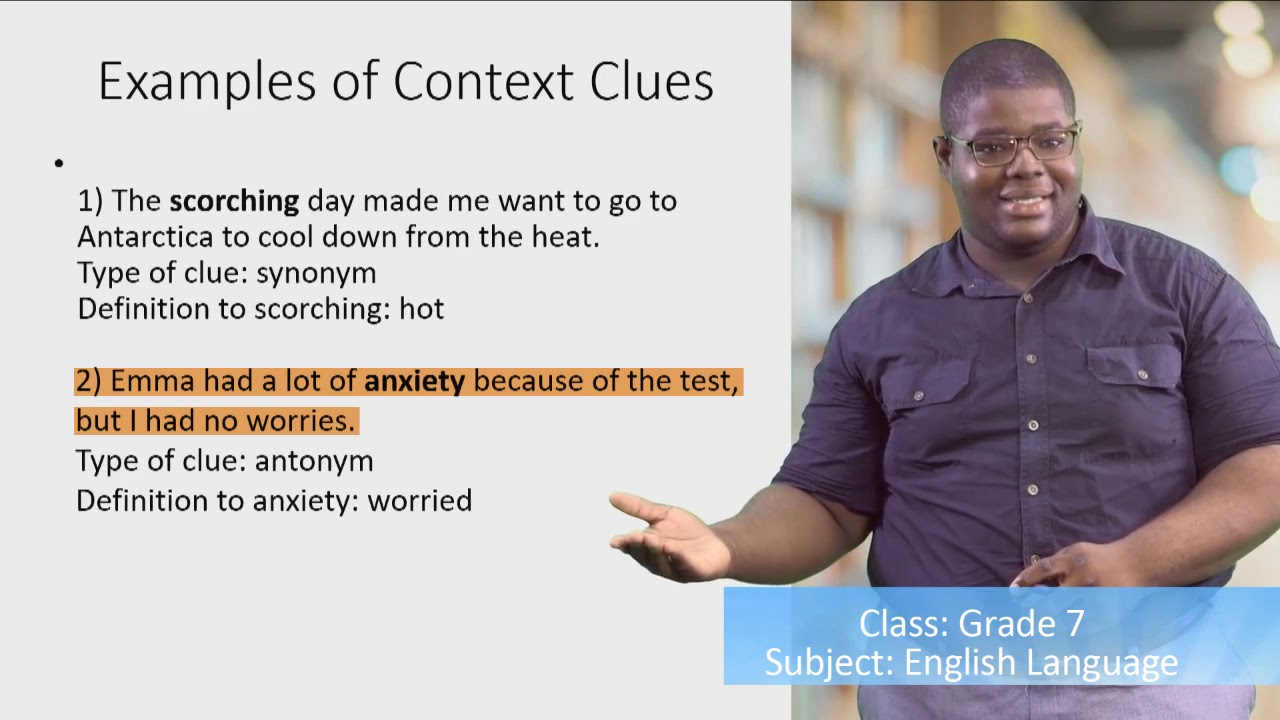 English Language - Grade 7: Context Clues