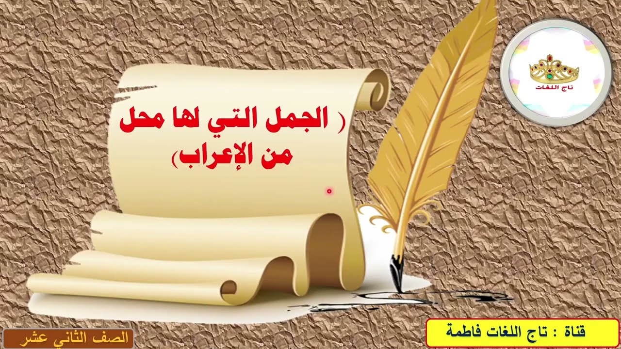 الجمل التي لها محل من الاعراب ( شرح وتدريبات )
