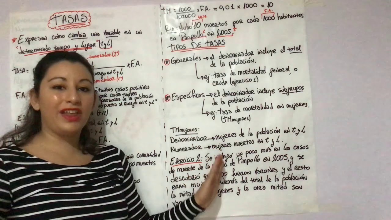 Estadistica en Epidemiologia: Tasas
