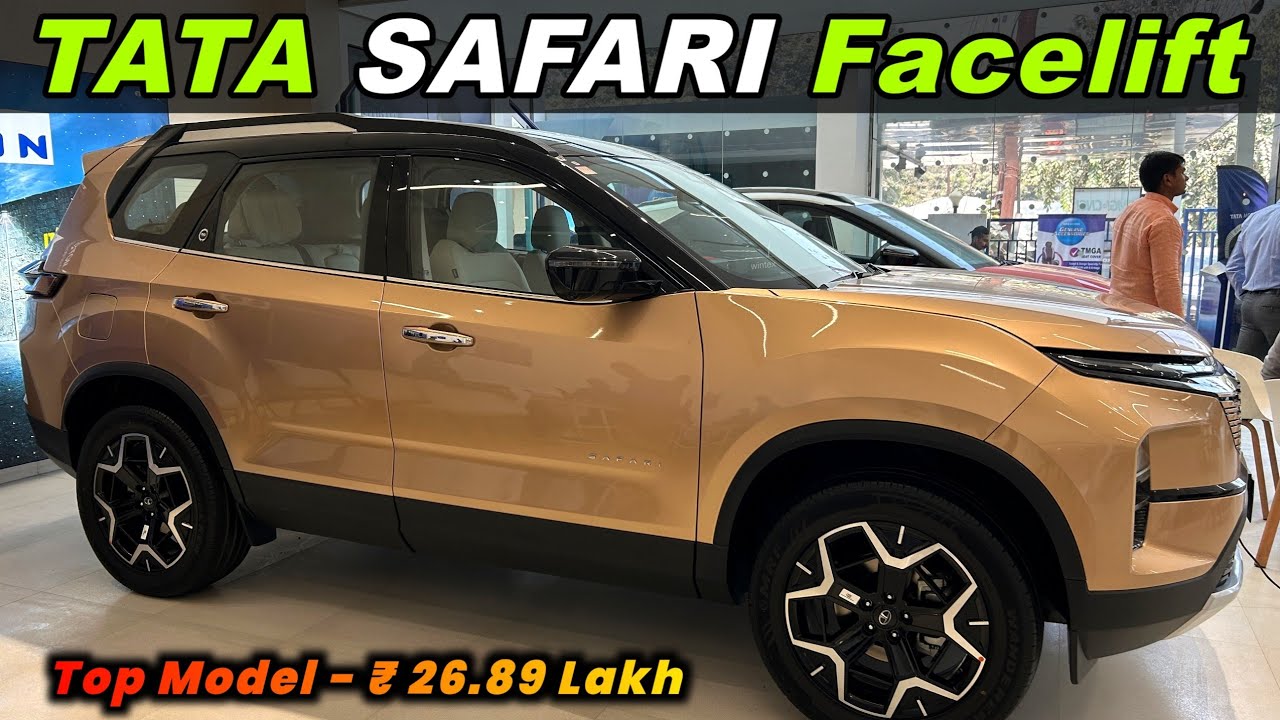 Tata Safari Accomplished Plus Detailed Walkaround | Tata Safari Facelift Top Model Details Review