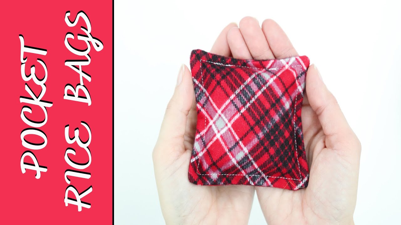 Sew POCKET RICE BAGS - Quick, fun, easy! Great for scrap fabric. Beginner sewing project.