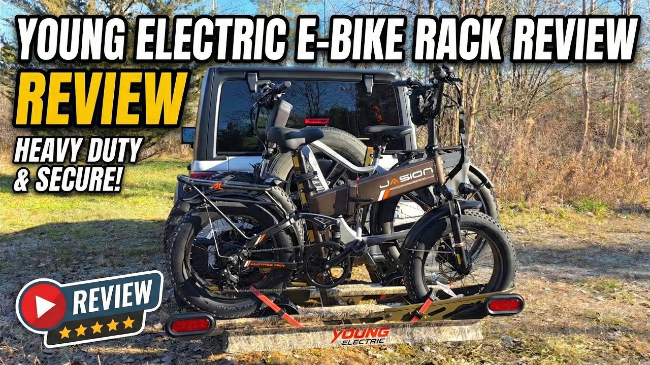 Лучший багажник для электровелосипедов, вмещающий 2 велосипеда весом до 90 кг.