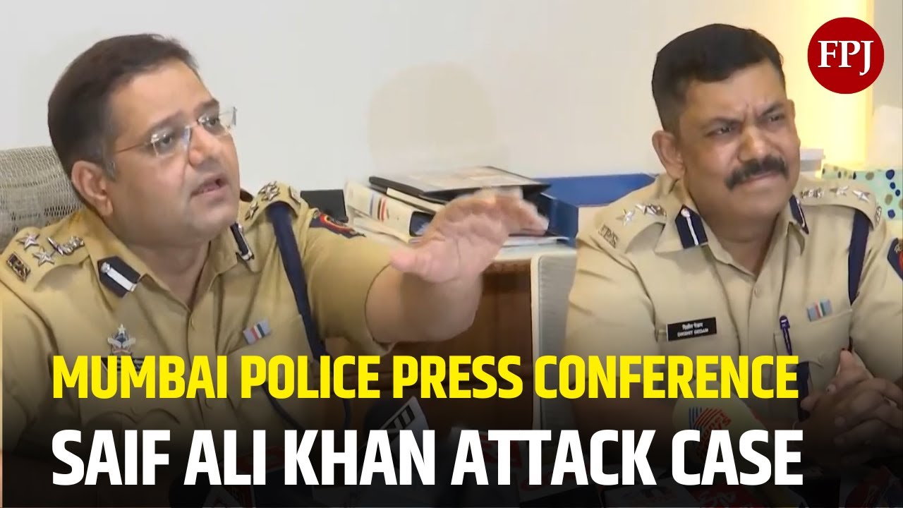 Live Press Conference: Police Update on Saif Ali Khan Attack Investigation and Arrest |