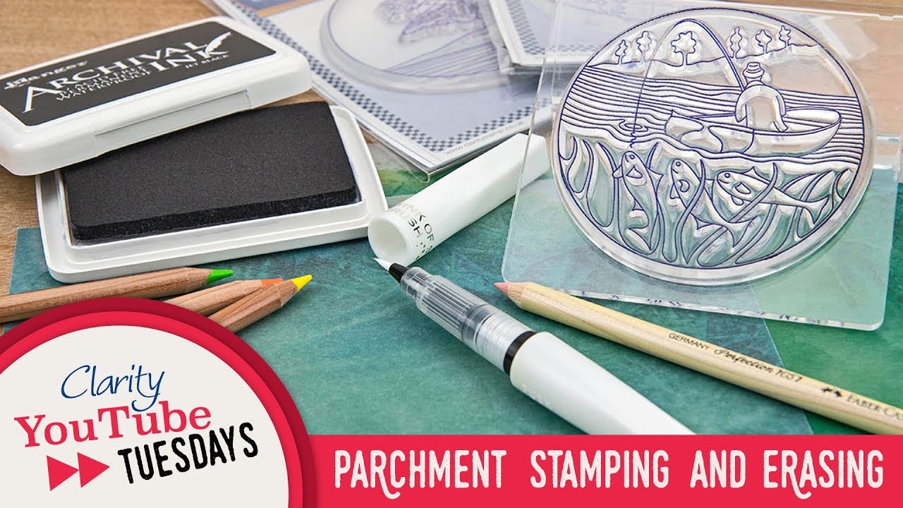 Stamping How To - Parchment Stamping and Erasing