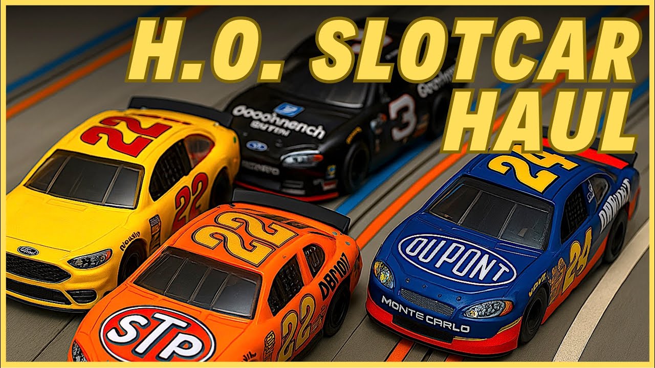 HO Slot Car Haul #slotcars #nascar #autoworld #tyco #afx