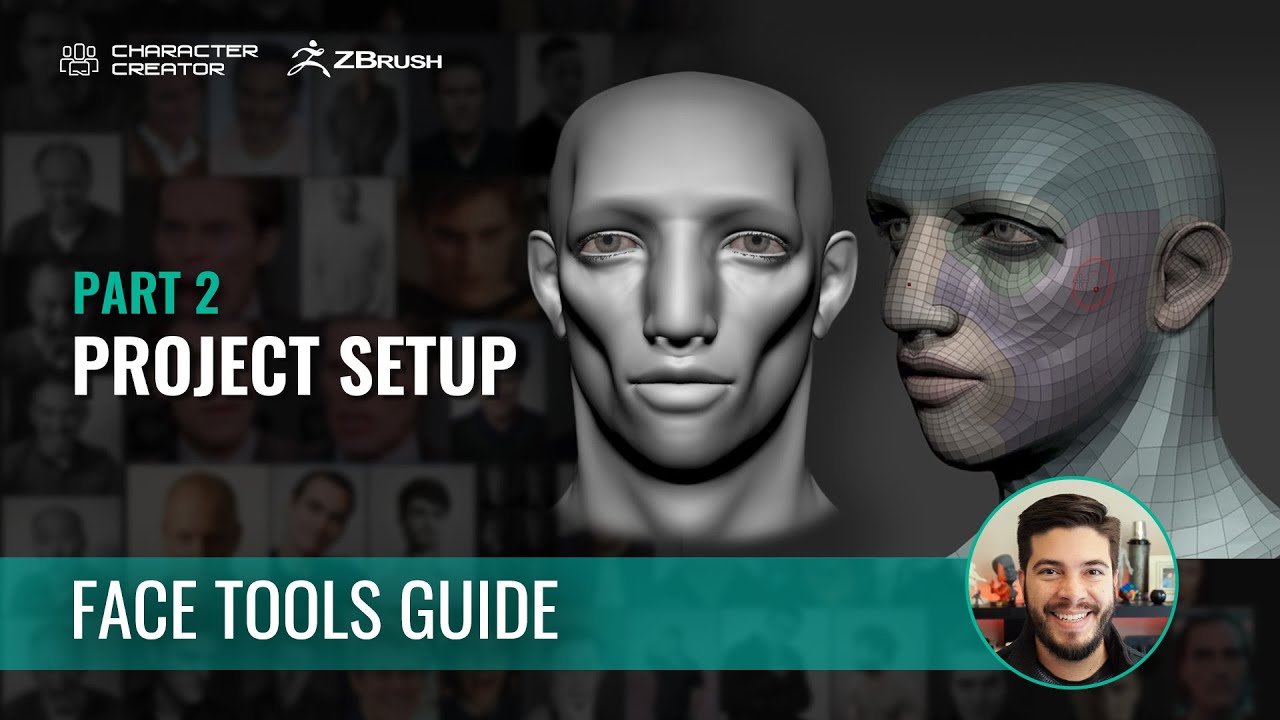 Easy Facial Rig in ZBrush with Face Tools (2/7): The Basic Project Setup