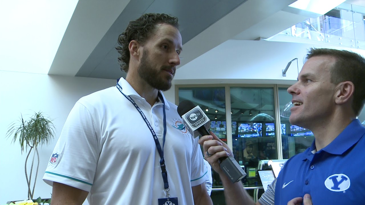 BYU Football Media Day Interview - Dolphins Long Snapper John Denney - 06.22.18