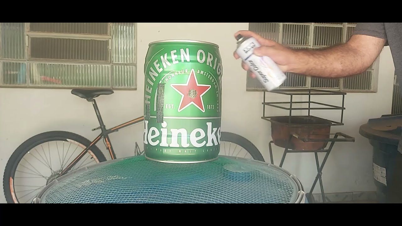 Caixa de Som Barril Heineken , aplicando o Verniz - 7 Parte