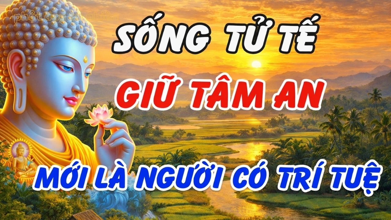 Lời phật dạy: người có trí tuệ luôn sống tử tế, giữ tâm an để vượt mọi khổ đau , Phật Dạy An Nhiên