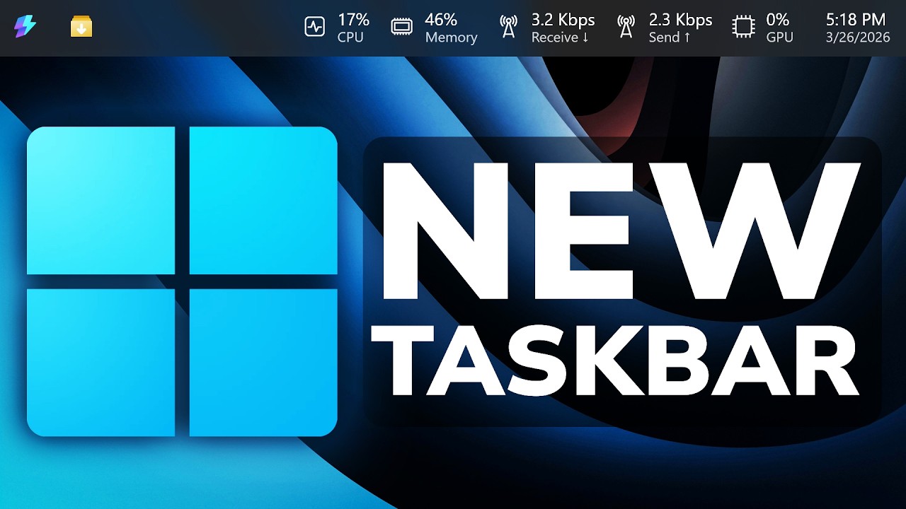Новая альтернатива панели задач для Windows 11 25H2 (как включить)