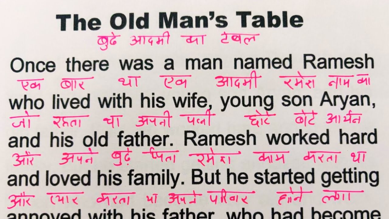 Story Translation / How To Read English books / Spoken English practice/