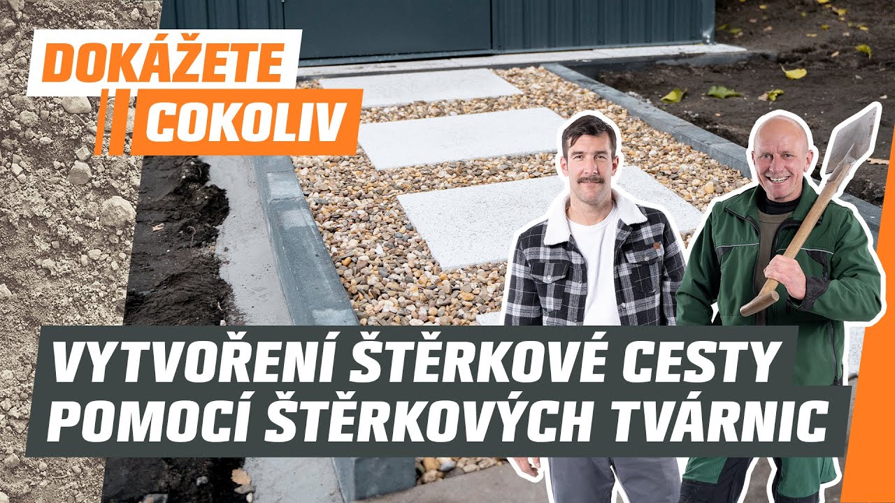 Vytvoření štěrkové cesty pomocí štěrkových tvárnic