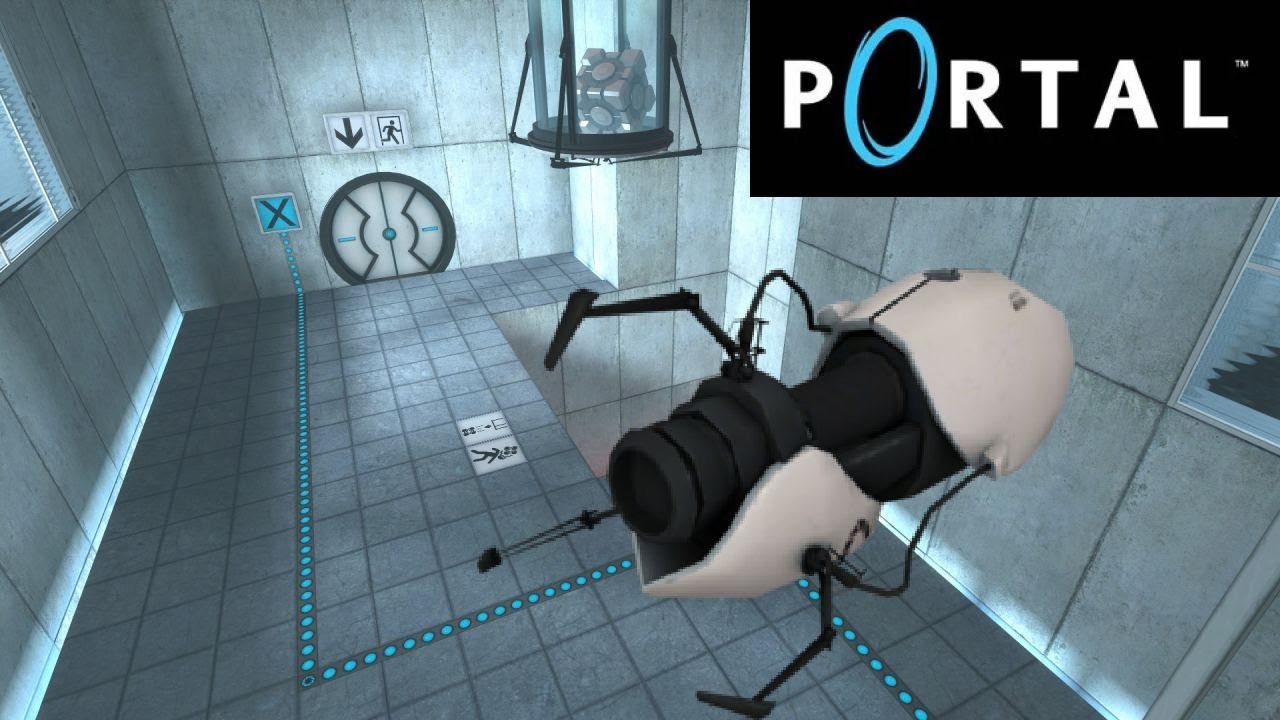 blue portal and orange portal the game  (portal gameplay part 1)