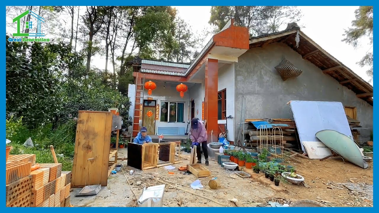 La pareja dejó la ciudad para regresar a su ciudad natal para renovar la vieja casa en mal estado