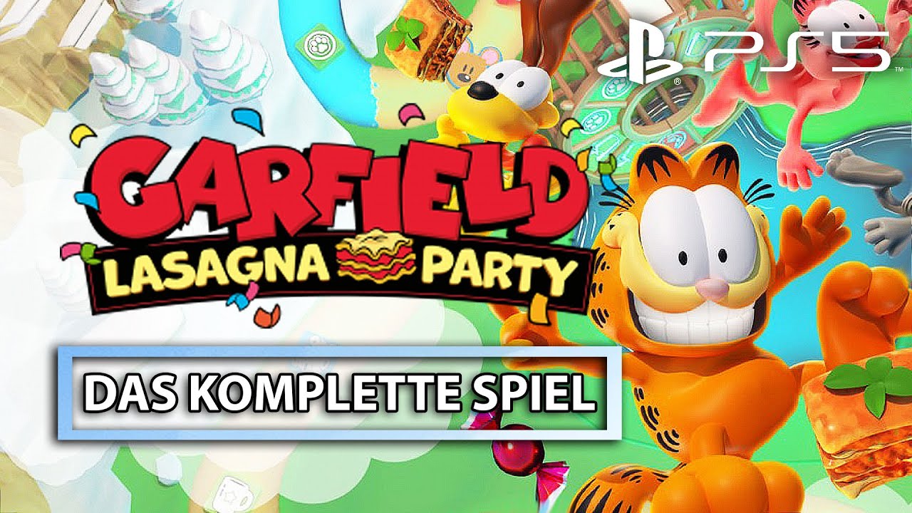 GARFIELD LASAGNA PARTY - DAS KOMPLETTE SPIEL / LASAGNE-RENNEN (Deutsch/German)