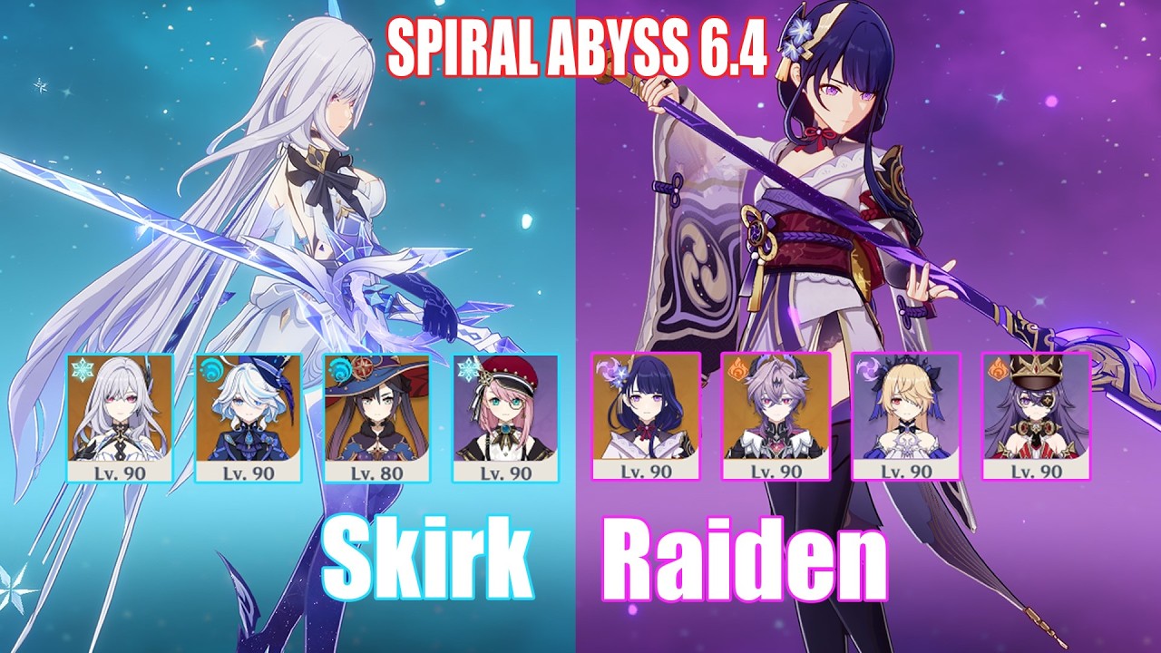 C0 Skirk & C0 Raiden | Spiral Abyss 6.4 | Genshin Impact