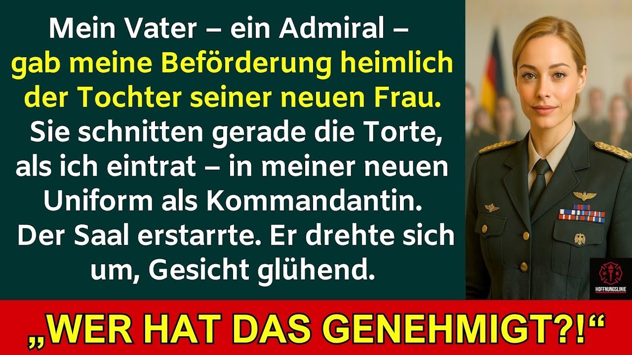 Mein Vater, ein Admiral, gab meine Beförderung ihrer Tochter – doch Ehre lügt nie