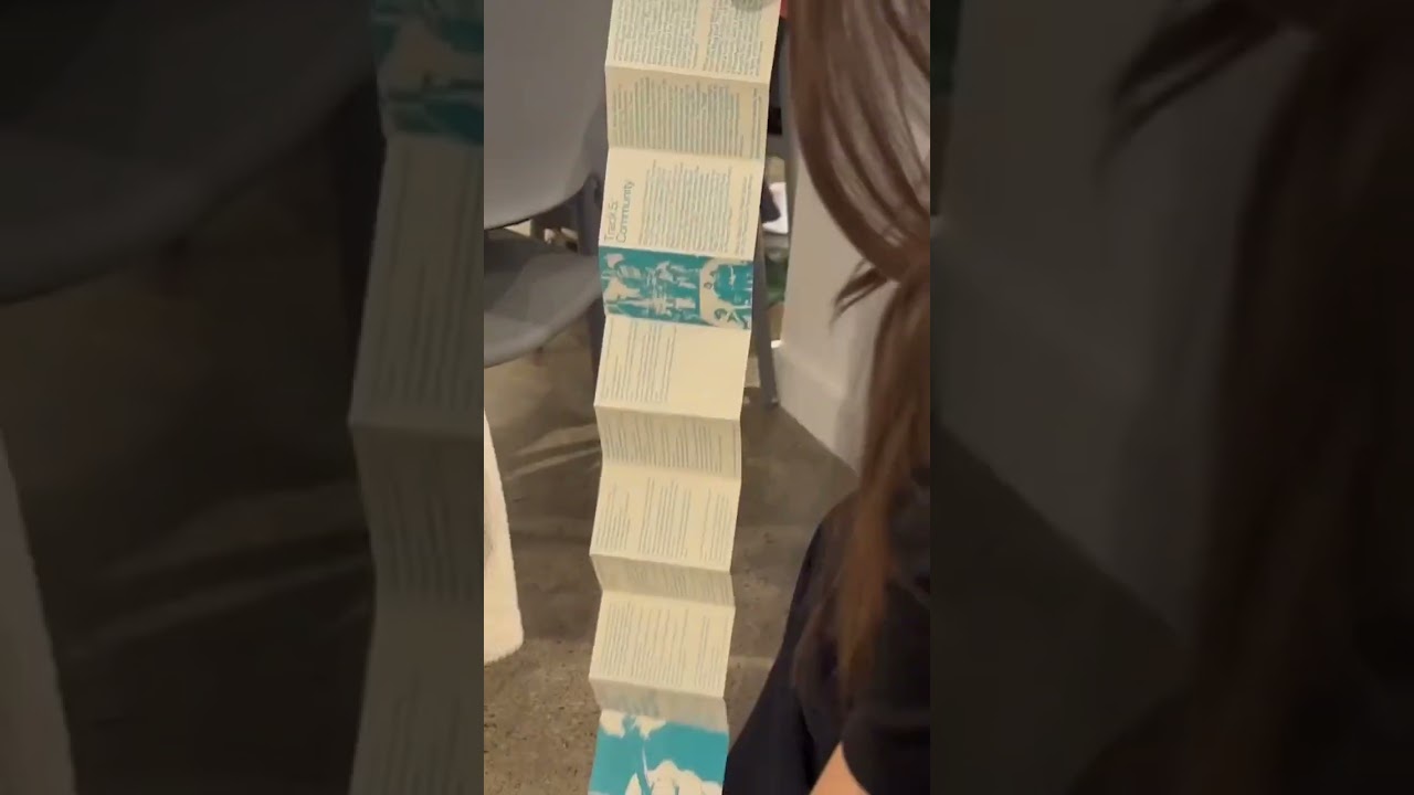 90ish page accordion book