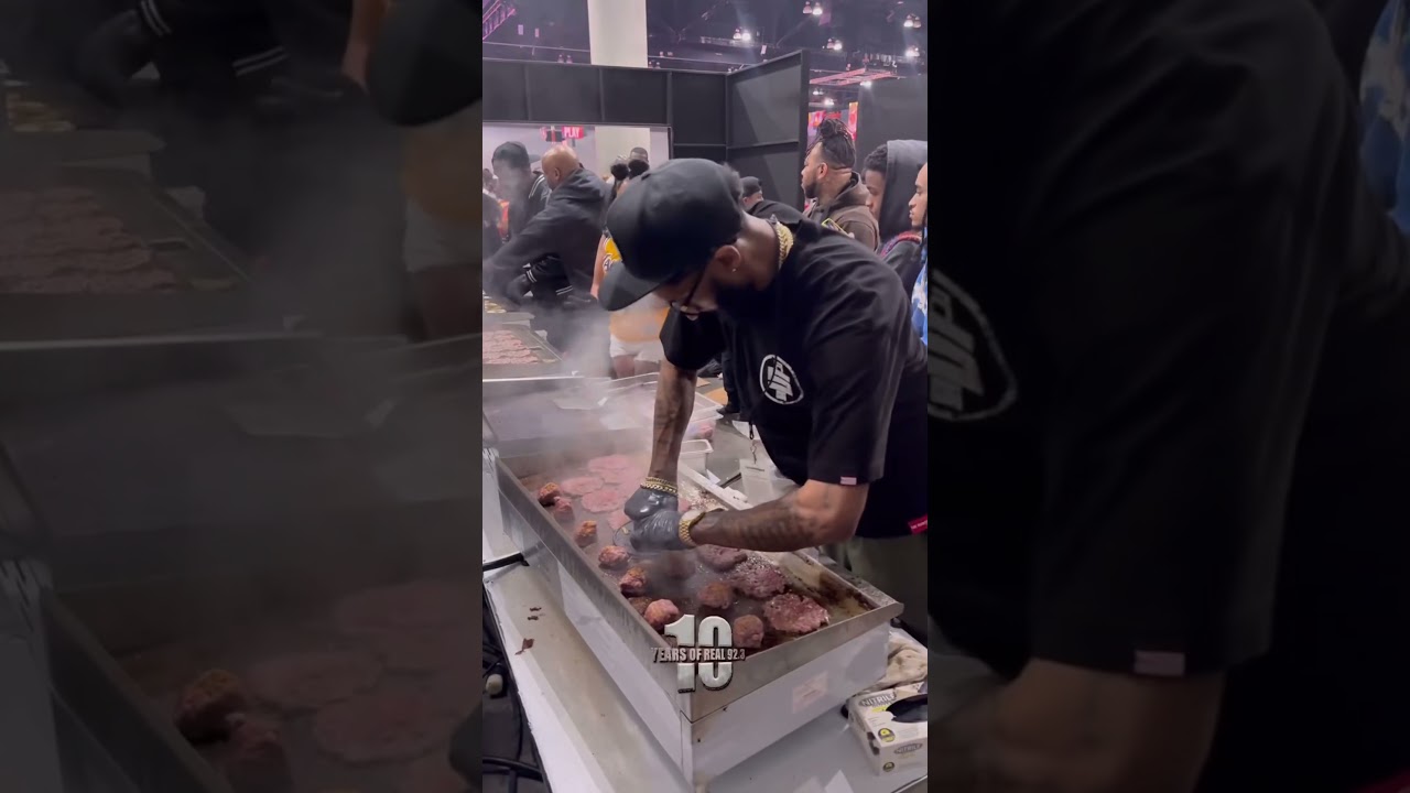 Blacc Sam Cooking at Marathon Burger