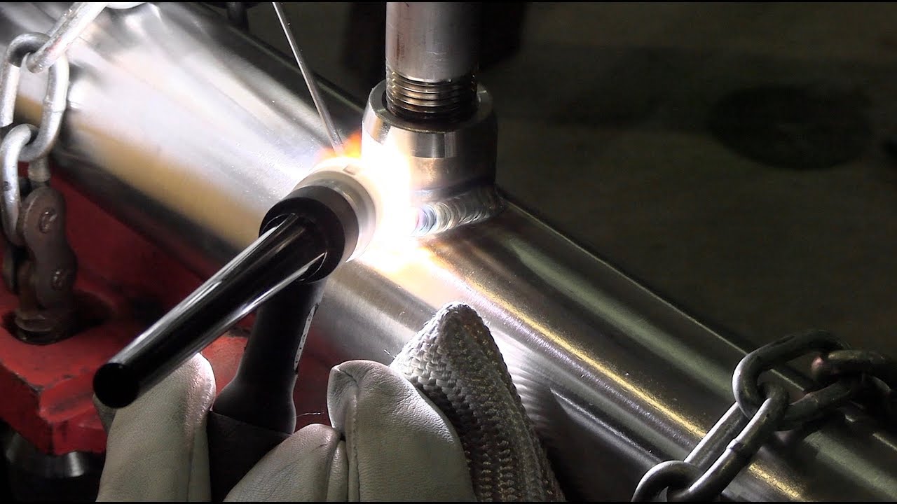 TIG Welding Stainless Liquid Nitrogen Header