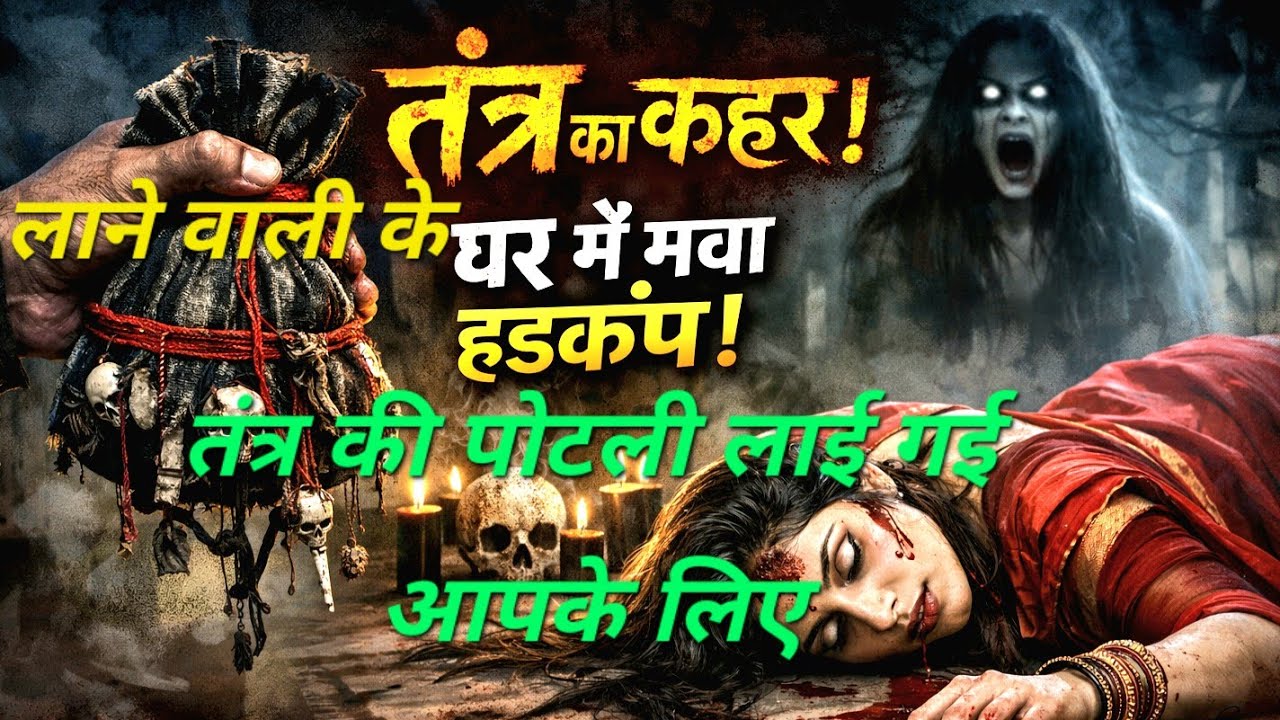 तंत्र की पोटली काले रंग की आपके लिए लाई गई ☠️ लाने वाली वाले के घर में मचा हड़कंप 