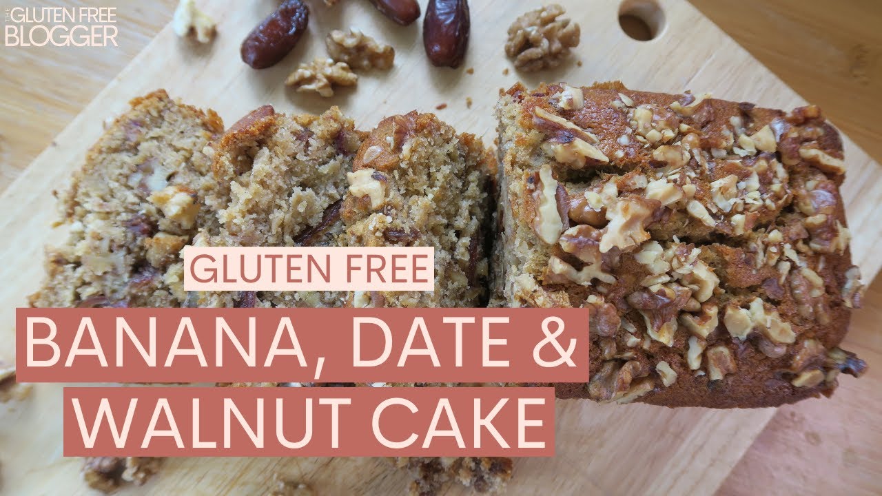 GLUTEN & DAIRY FREE BANANA DATE AND WALNUT CAKE RECIPE
