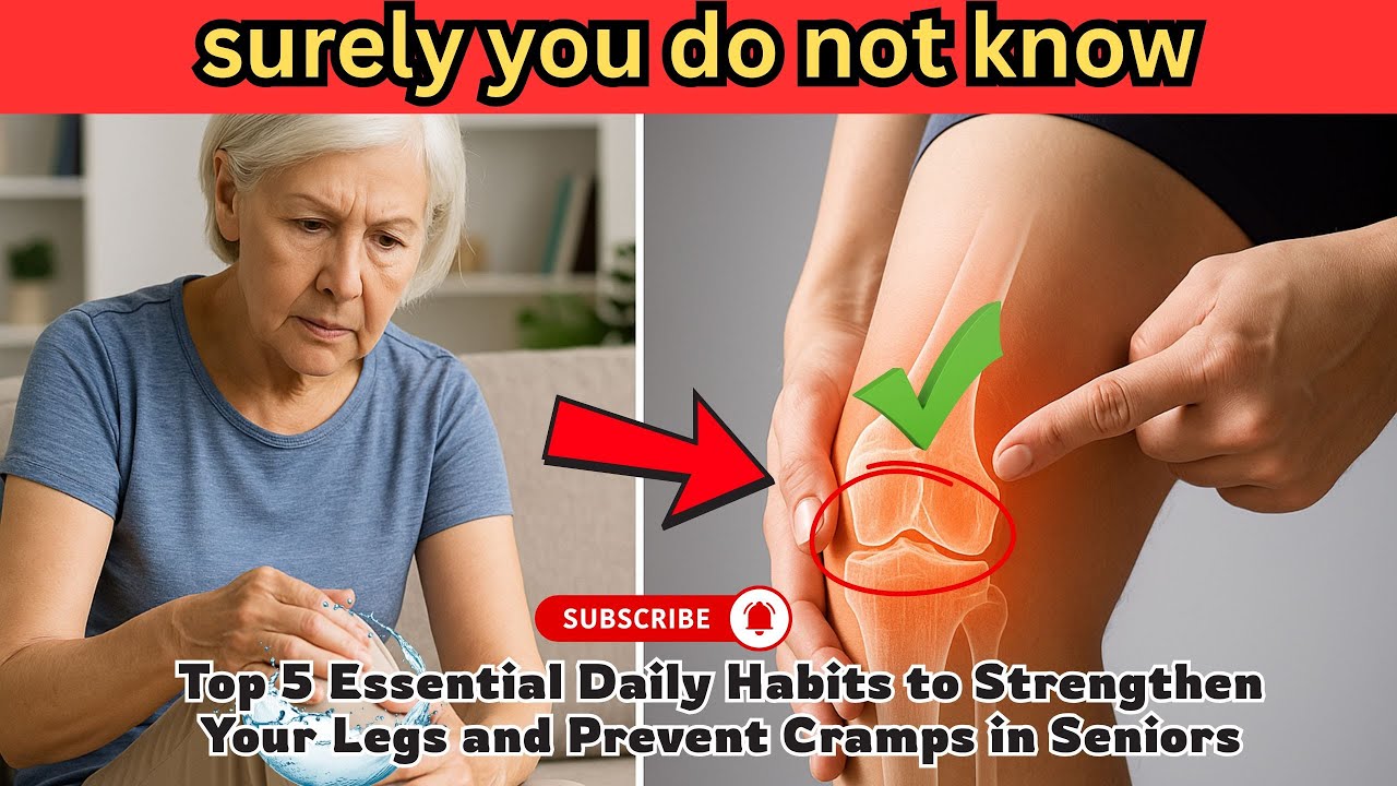HEALTHY AGING : Top 5 Essential Daily Habits to Strengthen Your Legs and Prevent Cramps in Seniors!