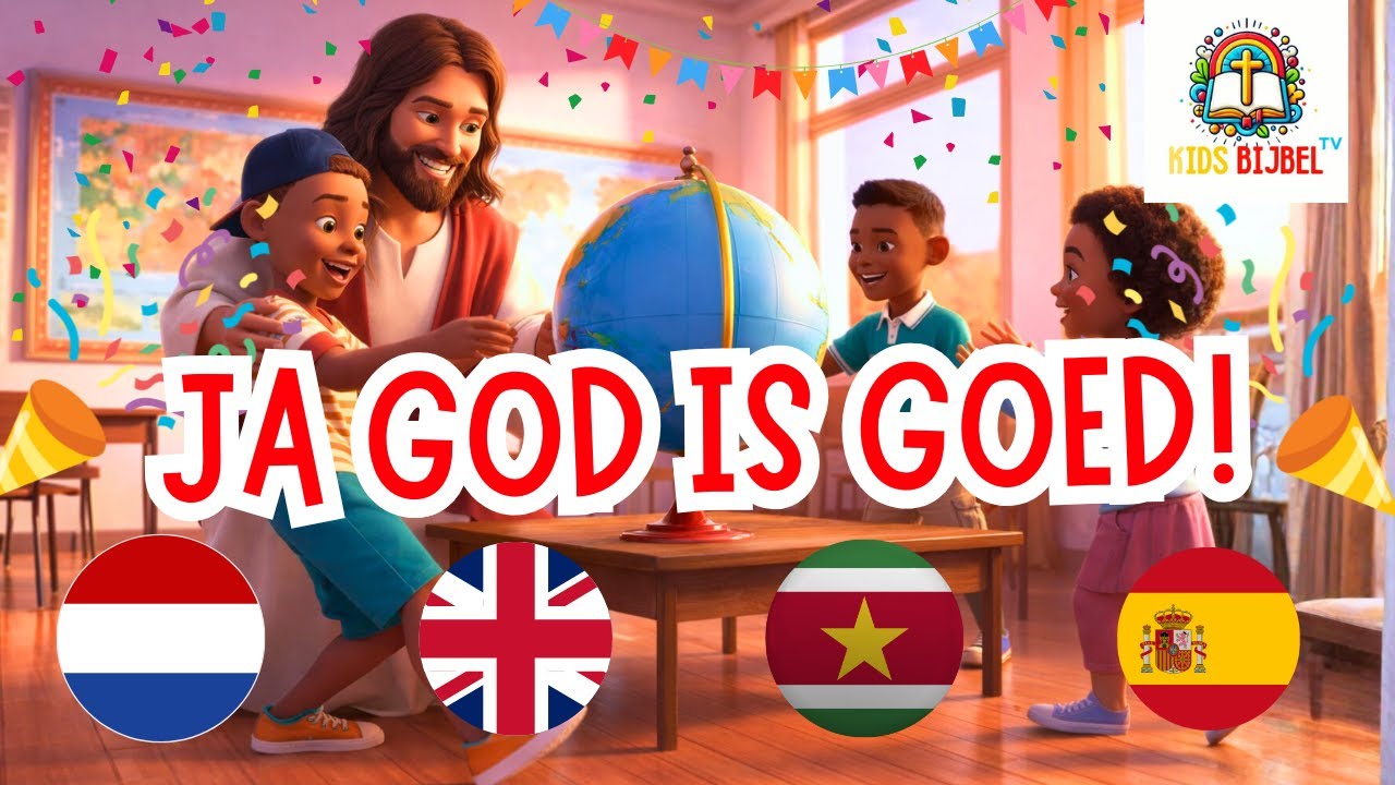 JA GOD IS GOED!🎉 | Christelijk Kinderlied In Verschillende Talen | NL, ENG, SUR, ESP