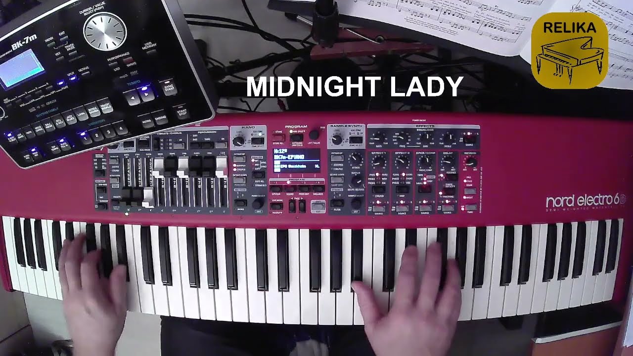 Midnight Lady (Chris Norman) - cover with Roland BK-7m & Nord Elecrto 6D