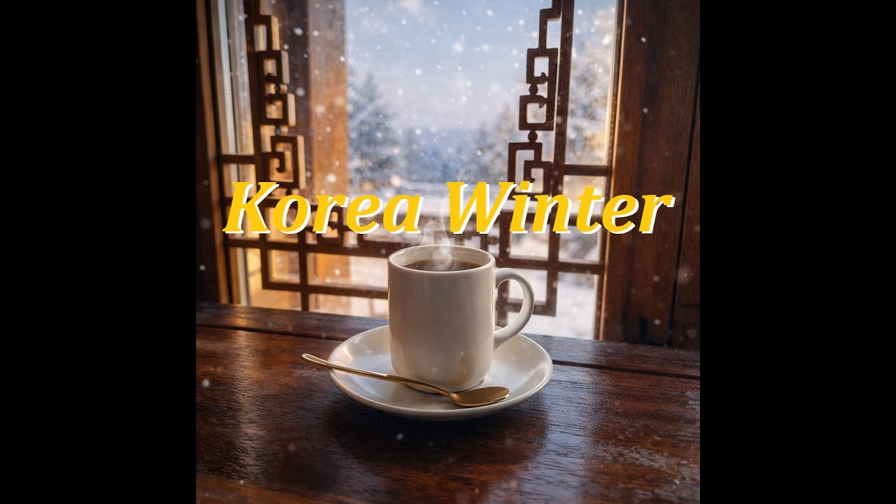 [Meditative BGM/1hr] ☕ 따뜻한 한옥 카페의 겨울 ❄️ Cozy Hanok Cafe Winter ☕