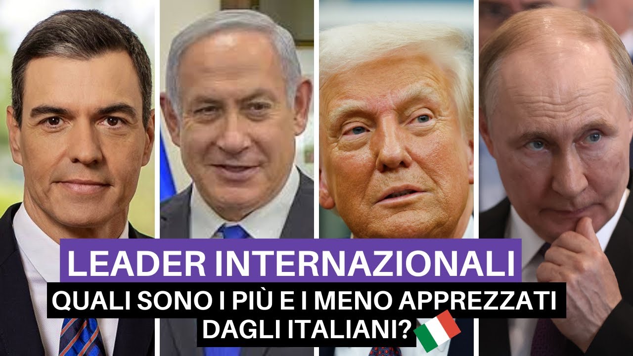 Trump, Putin, Sanchez... chi è apprezzato dagli italiani?