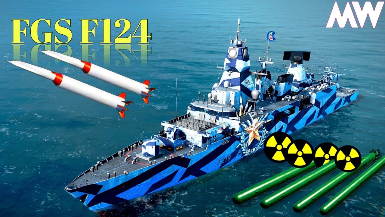 FGS F124 + Mark 45 Astor & 2x Feitian-1! Enemies Can’t Run From This Setup! Modern warships