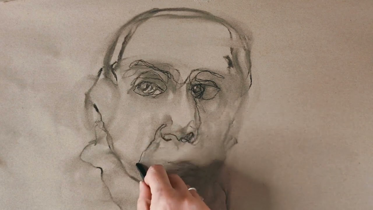Loosen Up Your Charcoal Portrait With Continuous Lines