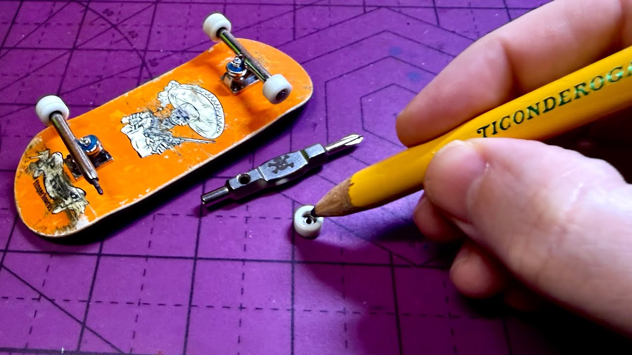 2 Ways How To Clean Urethane Bearing Fingerboard Wheels - To Get Max Freespin or smooth and silent!