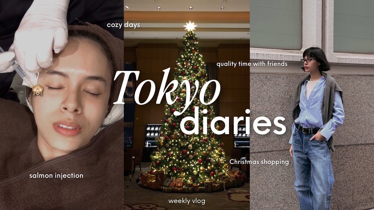 【年末vlog】1年頑張ったご褒美を考える｜クマ・ほうれい線ケアとお気に入りアクセ、クリスマスギフト