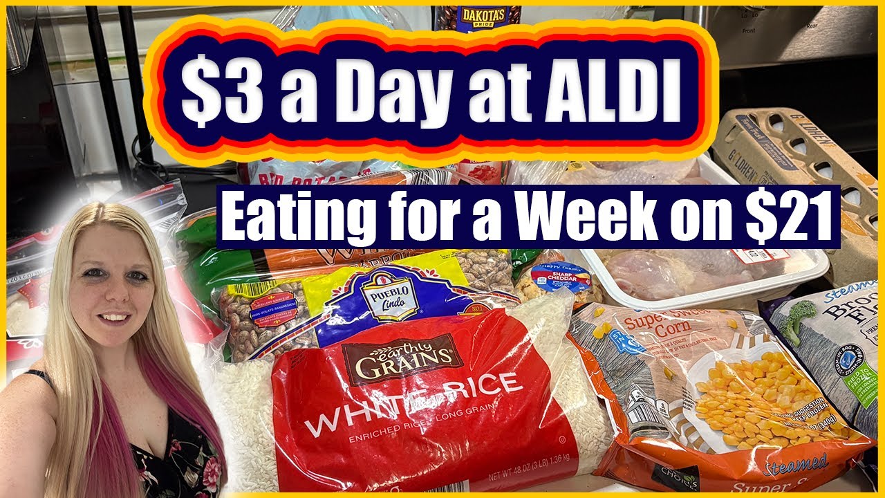How to Eat for $21 a Week | Aldi Budget Meal Plan | Emergency Grocery Haul